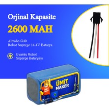 Ümit Maker Airrobo G40 Robot Süpürge 2600 Mah Batarya