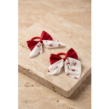 Bony Socks Fiyonk Kirazlı Lastik Toka Kırmızı