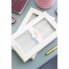 Matt Notebook 9X17 cm Ciltli Ajanda Defter Şeffaf Koruma Kılıfı