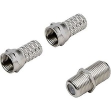 Cablemaster F Konnektör + F Ara 2 Adet F Konnektör 1 Adet F Ara Seti