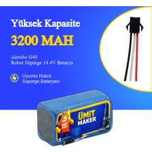 Ümit Maker Airrobo G40 Robot Süpürge 3200 Mah Batarya