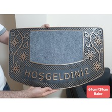 Bir Sürü Eşya Pak Market Kapı Önü Bina Önü Giriş Paspası Daire Giriş Kapısı Balkon Kapısı Paspası- 64 cm x 39 cm (Bakır)