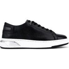 Tamer Tanca Erkek Hakiki Deri Siyah Sneakers & Spor Ayakkabı 1174 505 Erk Ayk Y26 Sıyah