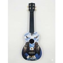 Gonzales Soprano Ukulele Kartal Desenli Kapak
