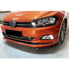 Tuning Vadisi Polo Mk6 Ön Tampon Köşe Flap Sağ Sol Parlak Siyah 2018 ve Üzeri