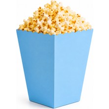 Borapack Popcorn Kutusu Açık  Mavi 8 Adet