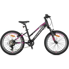 Kron Xc 75 - 20 Mtb Lady - 11' - 7 Vites -V.brake - Mat Siyah/pembe-Gri-Mavi