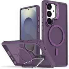 FitCase Samsung Galaxy S24 Kılıf Armor Seri Magsafe Uyumlu Stand Özellikli Kamera Lensli Kapak