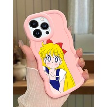 HONTINGA iPhone 13 Pro Max Uyumlu Kılıf Düşüme Önleyici Basitlik Anti Düşme Kamera Koruyucu Basit Pembe Yumuşak Silikon Couple Telefon Kılıfı Kız Desen K9-0103