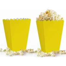 Borapack Popcorn Kutusu  Sarı 8 Adet