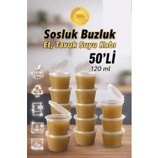 Empressco 50 Adet Mini Saklama Kabı, 120 Ml, Sızdırmaz, Çok Amaçlı ve Dayanıklı