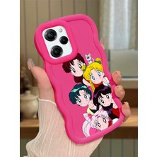 HONTINGA Poco X5 Pro 5g Uyumlu Kılıf Düşüme Önleyici Basitlik Anti Düşme Kamera Koruyucu Basit Kırmızı Yumuşak Silikon Couple Telefon Kılıfı Karikatür Desen K9-0102