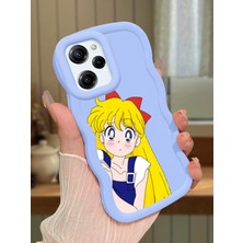 HONTINGA Poco X5 Pro 5g Uyumlu Kılıf Düşüme Önleyici Basitlik Anti Düşme Kamera Koruyucu Basit Mavi Yumuşak Silikon Couple Telefon Kılıfı Kız Desen K9-0103