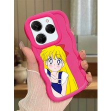 HONTINGA Tecno Spark 20 Pro Uyumlu Kılıf Düşüme Önleyici Basitlik Anti Düşme Kamera Koruyucu Basit Kırmızı Yumuşak Silikon Couple Telefon Kılıfı Kız Desen K9-0103