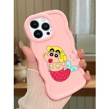 HONTINGA iPhone 13 Pro Max Uyumlu Kılıf Düşüme Önleyici Basitlik Anti Düşme Kamera Koruyucu Basit Pembe Yumuşak Silikon Couple Telefon Kılıfı Yaratıcı Desen K9-0104