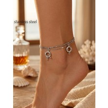 Stainless Steel Gümüş Renk Asansör Sf 3 Dümen Çelik Halhal