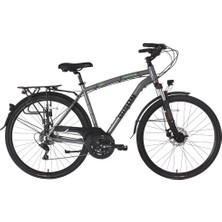 Bisan Comfortline Erkek Şehir Bisikleti 52CM Md 28 Jant 21 Vites Metalik Gri Yeşil