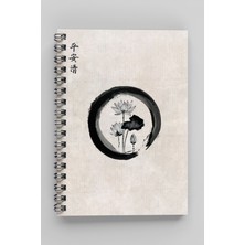 Apeirona A5 Planlayıcı Defter 160 Sayfa Esnek Karton Kapak 1 Adet Ikebana Serisi Tasarım