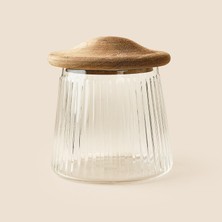 Luca Mia Mushroom Cam Kavanoz - Şeffaf - 650 ml
