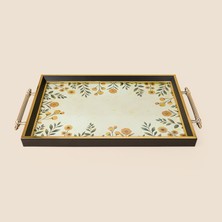 İrem Home Irem Home Yellow Flower Tepsi - Renkli - 28X40 cm