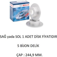 Fren Diski Arka Passat B5 Audi A6 C4 C5 Audi 100 C4 Superb 1 0986479B22 Bosch 1 Adet