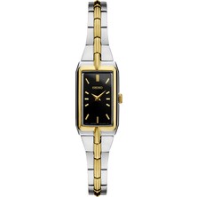 Seiko SWR046 Minimal Dikdörtgen Kadran 3 Atm Suya Dayanıklı Metalik-Altın Renk Kadın Kol Saati