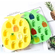 Empressco Pratik Ananas Şeklinde Silikon Buz Kalıbı, Yumuşak ve Kullanışlı