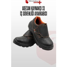 Adesan Kaynakçı S1 Çelik Burunlu SRC Kaymaz Tabanlı İş Güvenliği Ayakkabısı