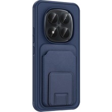 Techno Guru Redmi Note 15 Pro Plus Kılıf Deri Dokulu ve Kartlıklı Bikart Tpu Premium Kapak