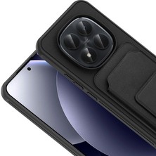Techno Guru Redmi Note 15 Pro Plus Kılıf Deri Dokulu ve Kartlıklı Bikart Tpu Premium Kapak