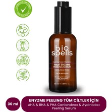 Bio Spells Fruit Enzyme Peeling Serum 30ml - Aha & Bha & Pha Canlandırıcı & Aydınlatıcı Peeling Serum