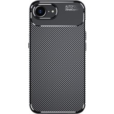 Mobixa iPhone 17E Kılıf Karbon Gofret Desenli Kavex Premium Silikon Kapak