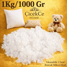 ÇİÇEKCE HOME Çiçekce Home Boncuk Silikon elyaf 1 kg 1.kalite