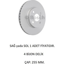 Ön Fren Disk Toyota Corolla 9 E120 Sedan Hb Sw 2001-2008 Prius 1 Havalı 0986479B70 Bosch 1 Adet
