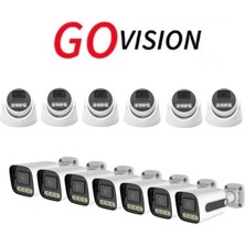 Go Vision 13 Adet Ip Güvenlik Kamerası - 5mp Dış Mekan Kamera, 3.6mm Lens, Poe, Warm LED Gece Görüşlü