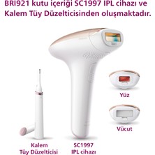 Philips Lumea 7000 Serisi BRI921/00 Ipl Tüy Alma, Tüy Kısaltıcı,vücut ve Yüz Için 2 Başlık, Çanta