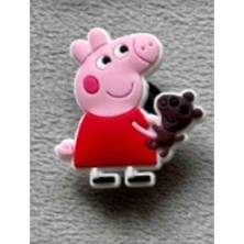 Trendikon Peppa Pig 2 Adet Terlik Süsü 5 x 4.5cm Peppa