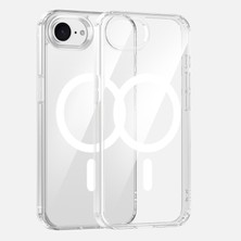 Royal Case iPhone 17E Magsafe Kılıf Sert Yapılı ve Şeffaf Sararmaz Premium Silikon Kapak Ryc/embos