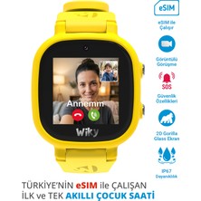 Wiky Watch 5e Esim Kartlı Akıllı Çocuk Saati - Görüntülü ve Sesli Arama, Sesli Mesajlaşma, Gps, Sos, Güvenli Alan, Güvenli Liste, Konum Takibi (E-Sim) (Tüm Operatörler E-Sim)