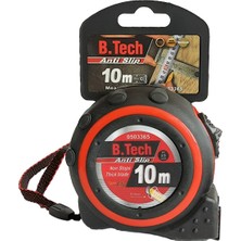 B-Tech 503365 Profesyonel Şerit Metre 10*25 Ölçüm Mesafesi ile Dayanıklı ve Kullanımı Kolay