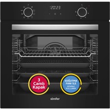 Simfer 8215 Airfry Plus, Siyah Cam Dijital,10 Fonk