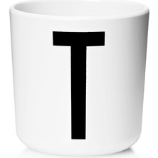 Design Letters Çıkarılabilir Kulplu Ecozen Bardak, T Harfi