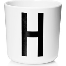 Design Letters Çıkarılabilir Kulplu Ecozen Bardak, H Harfi