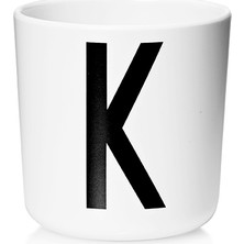 Design Letters Çıkarılabilir Kulplu Ecozen Bardak, K Harfi