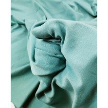 Kumaş Parça Turkuaz Yeşili Bebe Interlok Ribana Kumaş Yumuşak Esnek Bodylik & Bluzluk 170X200CM