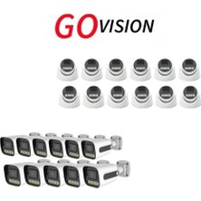 Go Vision 23 Adet Ip Güvenlik Kamerası - 5mp Dış Mekan Kamera, 3.6mm Lens, Poe, Warm LED Gece Görüşlü