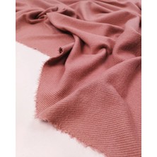 Kumaş Parça Pembe Diagonal Desenli Jakarlı Interlok Kumaş Yumuşacık Esnek Hırkalık & Kazaklık En: 140CM
