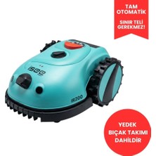 ISEE ROBOT IR200 Akıllı Çim Biçme Robotu Kablosuz 200m² Şarjlı AI Kamera Sessiz