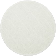 Akbel Halı Liza 02 Beyaz Q - Yumuşak Tuşeli Çamaşır Makinesinde Yıkanabilen Kaymaz Tabanlı Kilim