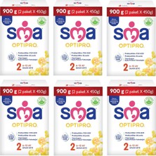 SMA Optipro 2 Probiyotik Devam Sütü 900 gr 6 Adet